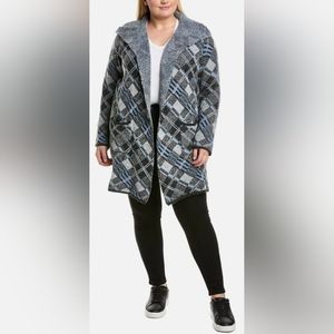 (‼️Clear-out Price‼️) Joseph A. Plus Draped Open Cardigan - NWT $98 retail